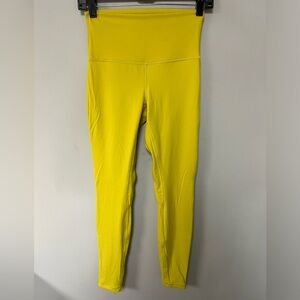 Lululemon Size 6 Align High-Rise Pant 27" Yellow Serpentine Legging